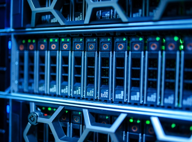 image of a computer server rack