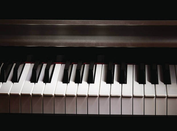 an image of the black and white keys of a piano