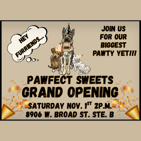 11/1: Pawfect Sweets Grand Opening