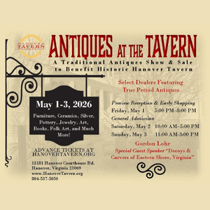 5/1-5/3: Antiques at the Tavern
