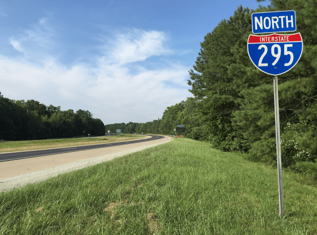 image of the interstate 295 North