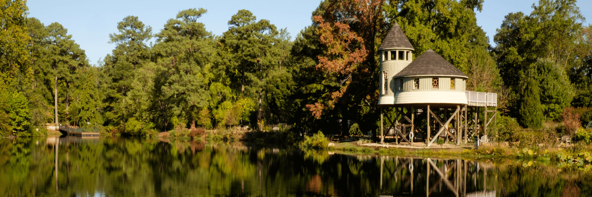image of the treehouse in lewis ginter park in henrico county virginia