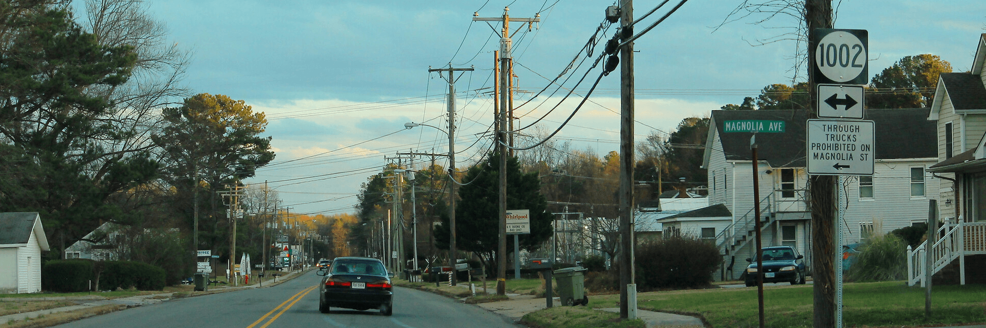 image of the highway VA-30 East in West Point Virginia